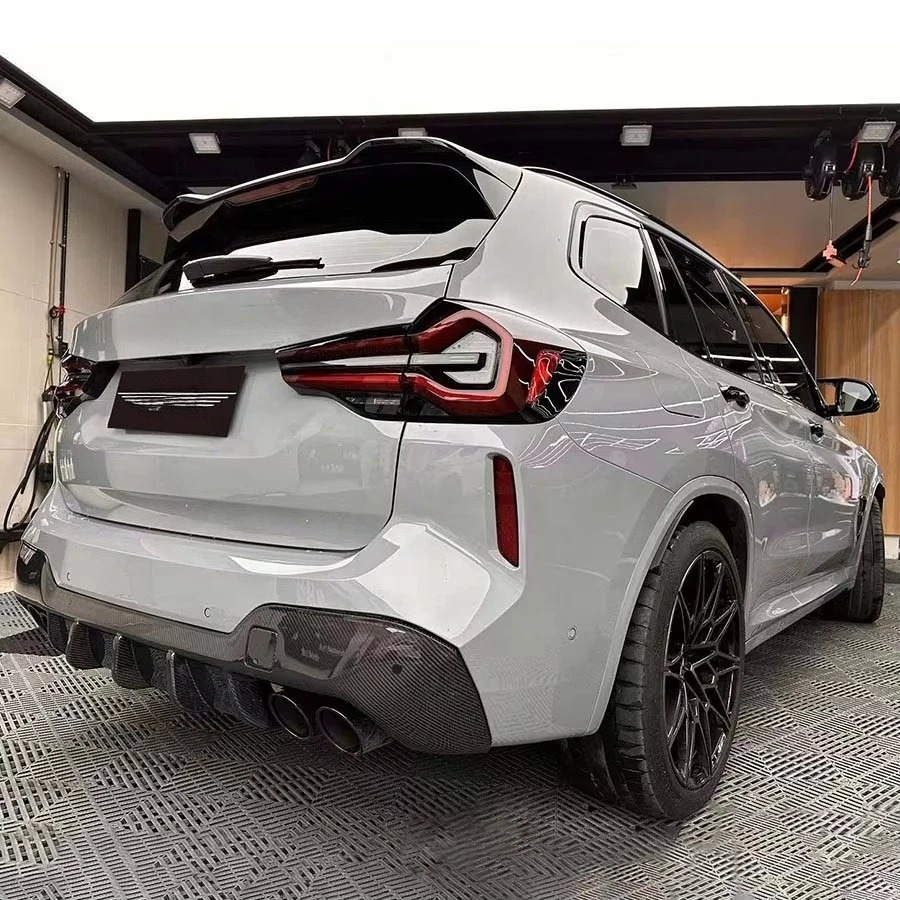 For X3M F97 G01 LCI Wet Carbon Fiber Body Kits New Front Lip Splitters Side Skirts Rear Diffuser Bumper Lip Exhaust Bolt-On